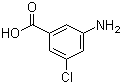 结构式 CAS# 21961-30-8, 3-氨基-5-氯苯甲酸
