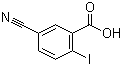结构式 CAS# 219841-92-6, 5-氰基-2-碘苯甲酸