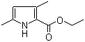3,5-二甲基-1H-吡咯-2-甲酸乙酯分子结构 (CAS 2199-44-2)