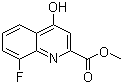 结构式 CAS# 219949-89-0, 8-氟-4-羟基喹啉-2-甲酸甲酯