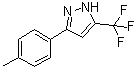 结构式 CAS# 219986-64-8, 3-(4-甲基苯基)-5-(三氟甲基)-1H-吡唑