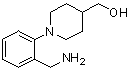 structure of CAS# 220060-79-7, 1-[2-(Aminomethyl)phenyl]-4-piperidinyl]methanol;2-[4-(Hydroxymethyl)piperidino]benzylamine