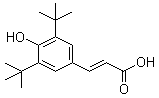 3,5-Di-tert-butyl-4-hydroxycinnamic acid molecular structure (CAS 22014-01-3)