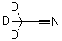 structure of CAS# 2206-26-0, Trideuteroacetonitrile;Perdeuterioacetonitrile; Perdeuteroacetonitrile; Trideuterioacetonitrile; Acetonitrile-d<sub>3</sub>