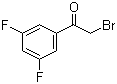 structure of CAS# 220607-75-0, 2-Bromo-1-(3,5-difluorophenyl)ethanone;2-Bromo-3',5'-difluoroacetophenone; 3,5-Difluorophenacyl bromide