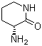 结构式 CAS# 220928-01-8, (R)-3-氨基哌啶-2-酮