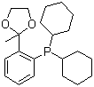 结构式 CAS# 221187-50-4, 2'-二环己基膦苯乙酮缩乙二醇