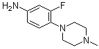结构式 CAS# 221198-99-8, 1-(4-氨基-2-氟苯基)-4-甲基哌嗪