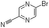 structure of CAS# 221295-04-1, 5-Bromopyrazine-2-carbonitrile