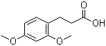 结构式 CAS# 22174-29-4, 3-(2,4-二甲氧基苯基)丙酸