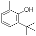 结构式 CAS# 2219-82-1, 2-叔丁基-6-甲基苯酚; 6-叔丁基邻甲酚; 6-叔丁基-2-甲基苯酚; 6-叔丁基-2-甲酚; 2-(1,1-二甲基乙基)-6-甲基苯酚; 2-甲基-6-叔丁基苯酚