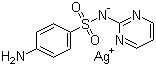structure of CAS# 22199-08-2, Silver sulfadiazine;Silver (4-aminophenyl)sulfonyl-pyrimidin-2-yl-azanide; 4-Amino-N-2-pyrimidinylbenzenesulfonamide  monosilver salt