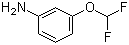 结构式 CAS# 22236-08-4, 3-二氟甲氧基苯胺; 间二氟甲氧基苯胺