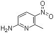 structure of CAS# 22280-62-2, 2-Amino-6-methyl-5-nitropyridine;6-Amino-3-nitro-2-picoline