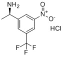 structure of CAS# 2230840-47-6, (R)-1-(3-Nitro-5-(trifluoromethyl)phenyl)ethan-1-amine hydrochloride;(1R)-1-[3-nitro-5-(trifluoromethyl)phenyl]ethanamine;hydrochloride