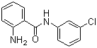 结构式 CAS# 22312-61-4, 2-氨基-N-(3-氯苯基)苯甲酰胺