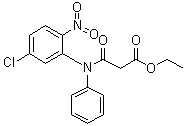 结构式 CAS# 22316-45-6, 3-[(5-氯-2-硝基苯基)苯基氨基]-3-氧代丙酸乙酯