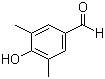 structure of CAS# 2233-18-3, 3,5-Dimethyl-4-hydroxybenzaldehyde;4-Hydroxy-3,5-dimethylbenzaldehyde