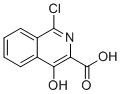 结构式 CAS# 223388-21-4, 1-氯-4-羟基异喹啉-3-羧酸