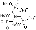 结构式 CAS# 2235-43-0, 氨基三甲叉膦酸五钠盐