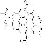 结构式 CAS# 22352-19-8, beta-D-麦芽糖八乙酸酯