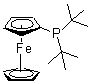 structure of CAS# 223655-16-1, Di-(tert-butyl)(ferrocenyl)phosphine