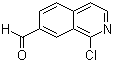 structure of CAS# 223671-53-2, 1-Chloro-7-isoquinolinecarboxaldehyde