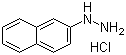 structure of CAS# 2243-58-5, 2-Naphthylhydrazine hydrochloride;2-Hydrazinonaphthalene monohydrochloride; 2-Naphthyl hydrazine hydrochloride