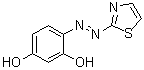 结构式 CAS# 2246-46-0, 4-(2-噻唑基偶氮)间苯二酚