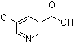 structure of CAS# 22620-27-5, 5-Chloronicotinic acid;5-Chloropyridine-3-carboxylic acid