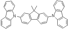 结构式 CAS# 226958-06-1, 9,9'-(9,9-二甲基-9H-芴-2,7-二基)二-9H-咔唑