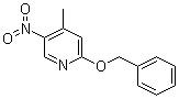 structure of CAS# 22754-93-4, 4-Methyl-5-nitro-2-(phenylmethoxy)pyridine;2-(Benzyloxy)-5-nitro-4-picoline