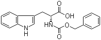 结构式 CAS# 2279-15-4, N-苄氧羰基-D-色氨酸