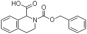 结构式 CAS# 22914-95-0, N-苄氧羰基-3,4-二氢-1H-异喹啉甲酸