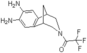 结构式 CAS# 230615-69-7, 2,3,4,5-四氢-3-(三氟乙酰基)-1,5-甲桥-1H-3-苯并氮杂卓-7,8-二胺