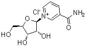 结构式 CAS# 23111-00-4, 3-氨基甲酰-1-beta-D-呋喃核糖基吡啶鎓氯化物