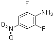 结构式 CAS# 23156-27-6, 2,6-二氟-4-硝基苯胺