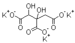 结构式 CAS# 232281-44-6, 羟基柠檬酸三钾盐