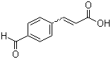 4-甲酰肉桂酸分子结构 (CAS 23359-08-2)