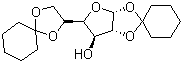结构式 CAS# 23397-76-4, 1,2:5,6-二-O-环己亚基-alpha-D-呋喃葡萄糖