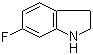 structure of CAS# 2343-23-9, 6-Fluoroindoline;6-Fluoro-2,3-dihydro-1H-indole