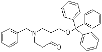 结构式 CAS# 234757-27-8, 1-(苯甲基)-3-[(三苯甲氧基)甲基]-4-哌啶酮