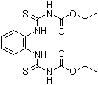 结构式 CAS# 23564-06-9, 硫菌灵; 托布津; 统扑净; 1,2-双(3-乙氧羰基-2-硫脲基)苯