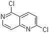 结构式 CAS# 23616-35-5, 2,5-二氯-1,6-萘啶