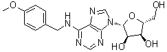 N-(4-甲氧基苄基)-腺苷分子结构 (CAS 23666-24-2)