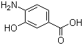 结构式 CAS# 2374-03-0, 4-氨基-3-羟基苯甲酸; 3-羟基-4-氨基苯甲酸