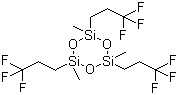 structure of CAS# 2374-14-3, 1,3,5-Tris[(3,3,3-trifluoropropyl)methyl]cyclotrisiloxane;1,3,5-Trimethyl-1,3,5-tris(3,3,3-trifluoropropyl)cyclotrisiloxane
