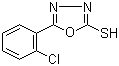 结构式 CAS# 23766-27-0, 5-(2-氯苯基)-1,3,4-噁二唑-2-硫醇