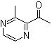 结构式 CAS# 23787-80-6, 2-乙酰基-3-甲基吡嗪