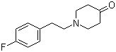 structure of CAS# 23808-43-7, 1-(4-Fluorophenethyl)-4-piperidone;1-[2-(4-Fluorophenyl)ethyl]piperidin-4-one